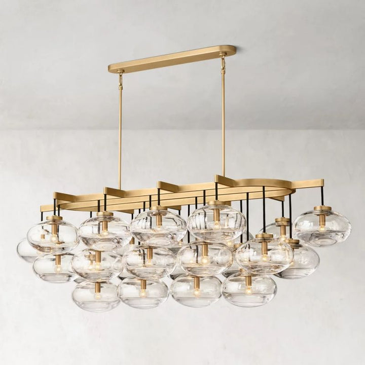 Cabrette Linear Chandelier 72" For Living Room