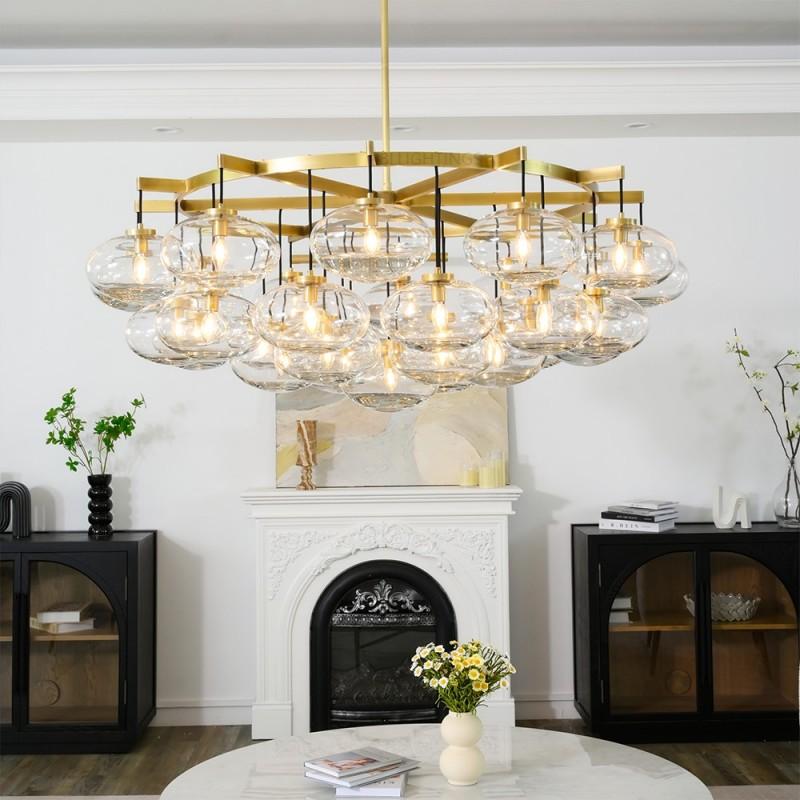 Cabrette Round Chandelier 60"