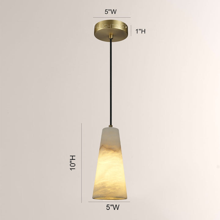 Capus Conical Alabaster Pendant