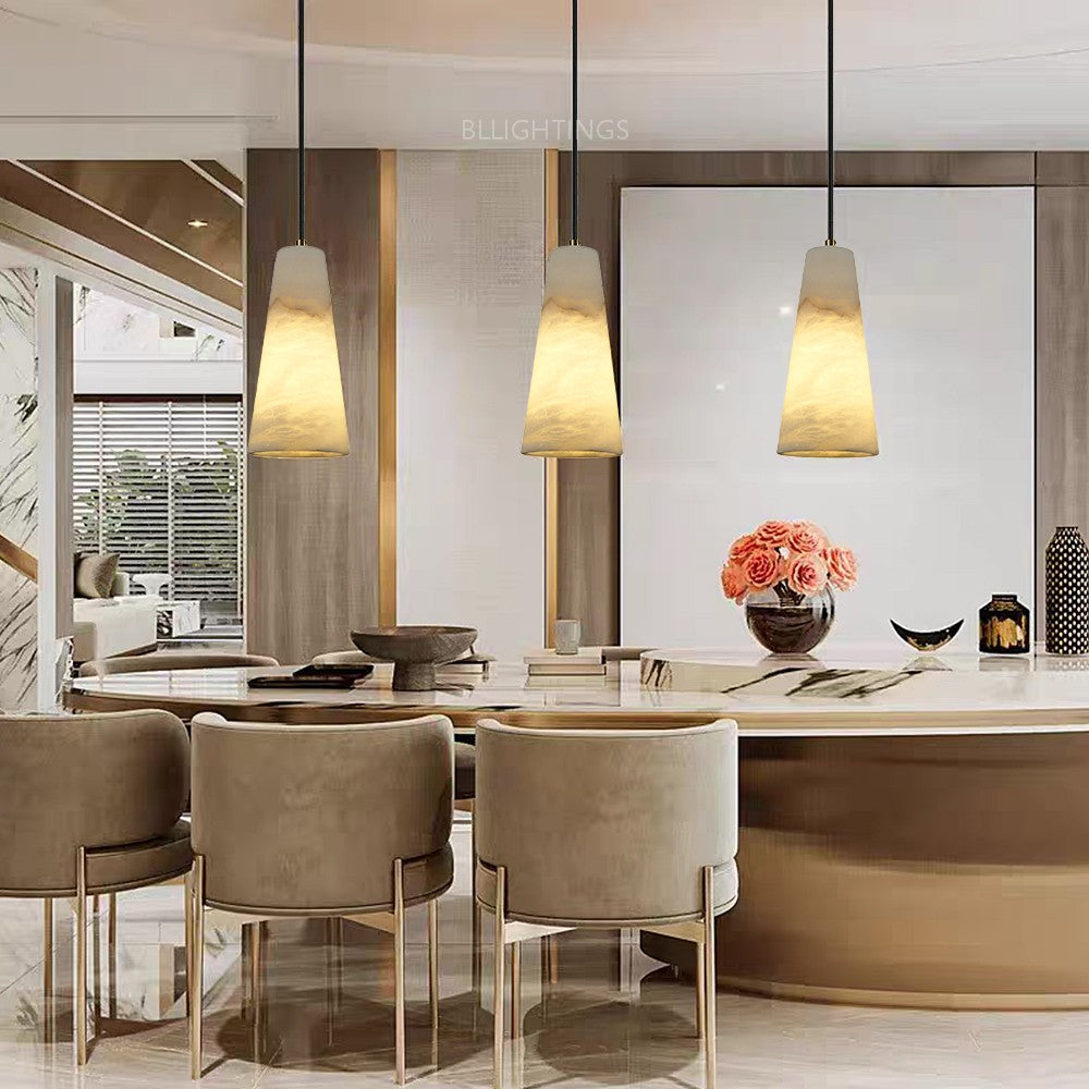 Capus Conical Alabaster Pendant