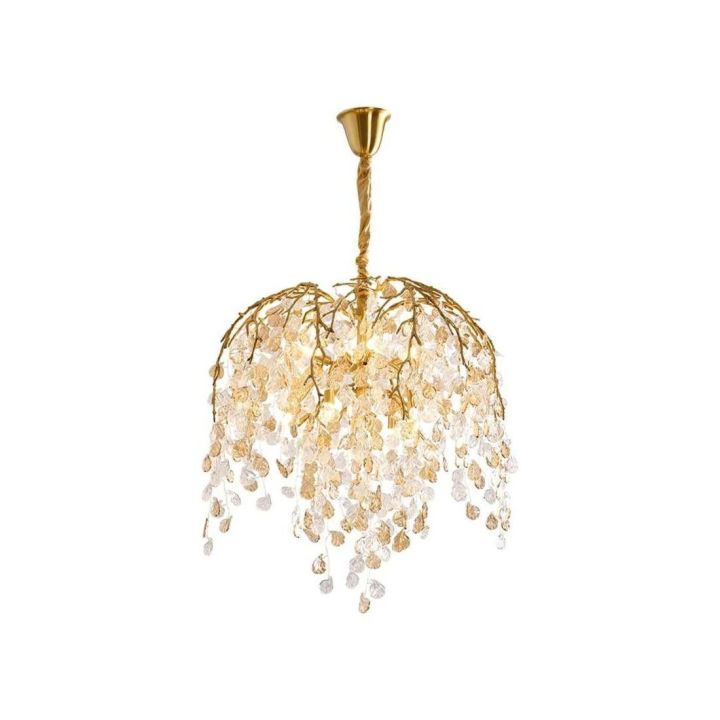 Cathy Branch Glass Leaves Chandelier