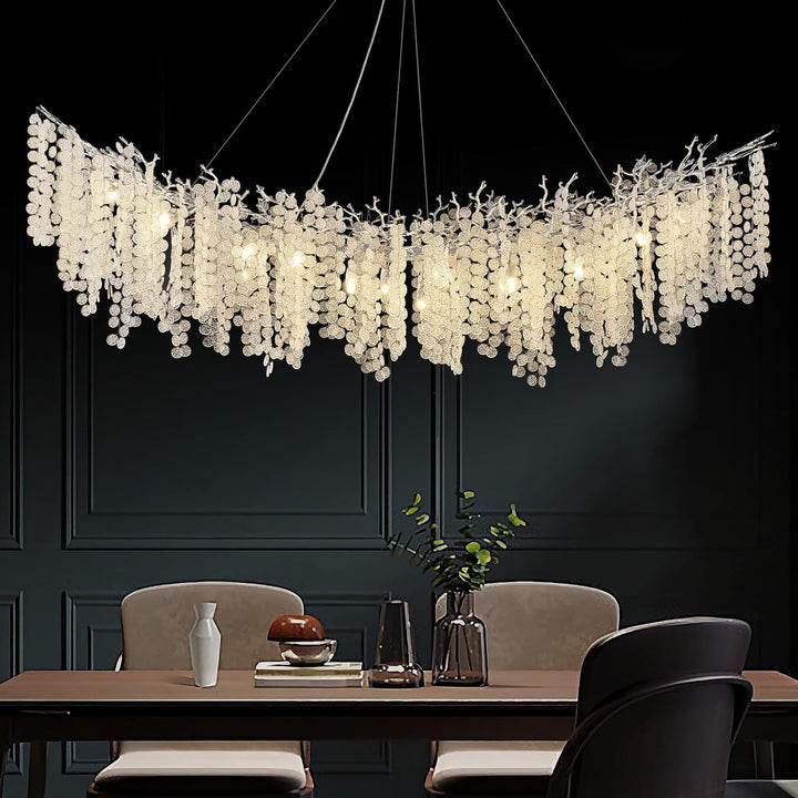 Cathy Crystal Tree Branch Linear Chandelier 72"