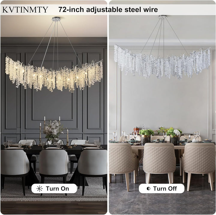 Cathy Crystal Tree Branch Linear Chandelier 72"
