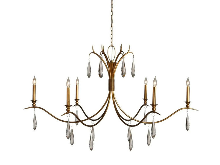 Celine Crystal Chandelier 36" 59"