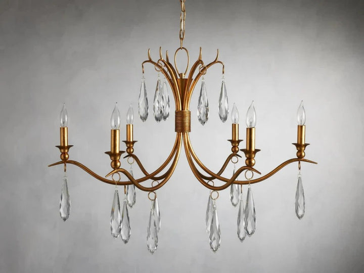 Celine Crystal Chandelier 36" 59"
