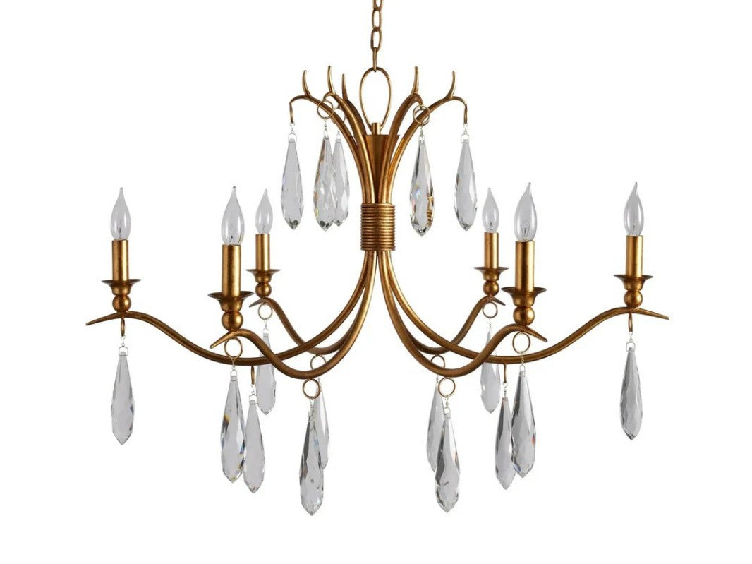 Celine Crystal Chandelier 36" 59"