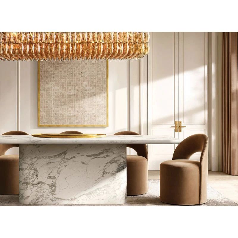 Vicky Glass Rectangular Chandelier 54" For Living Room