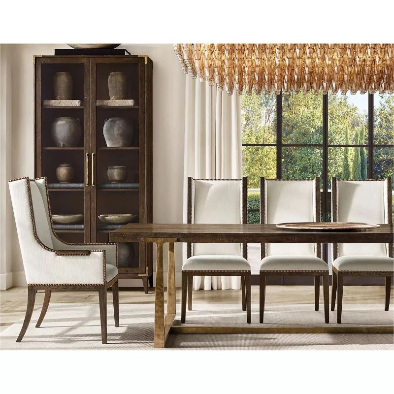 Vicky Smoke Glass Tiered Rectangular Chandelier 54" For Living Room