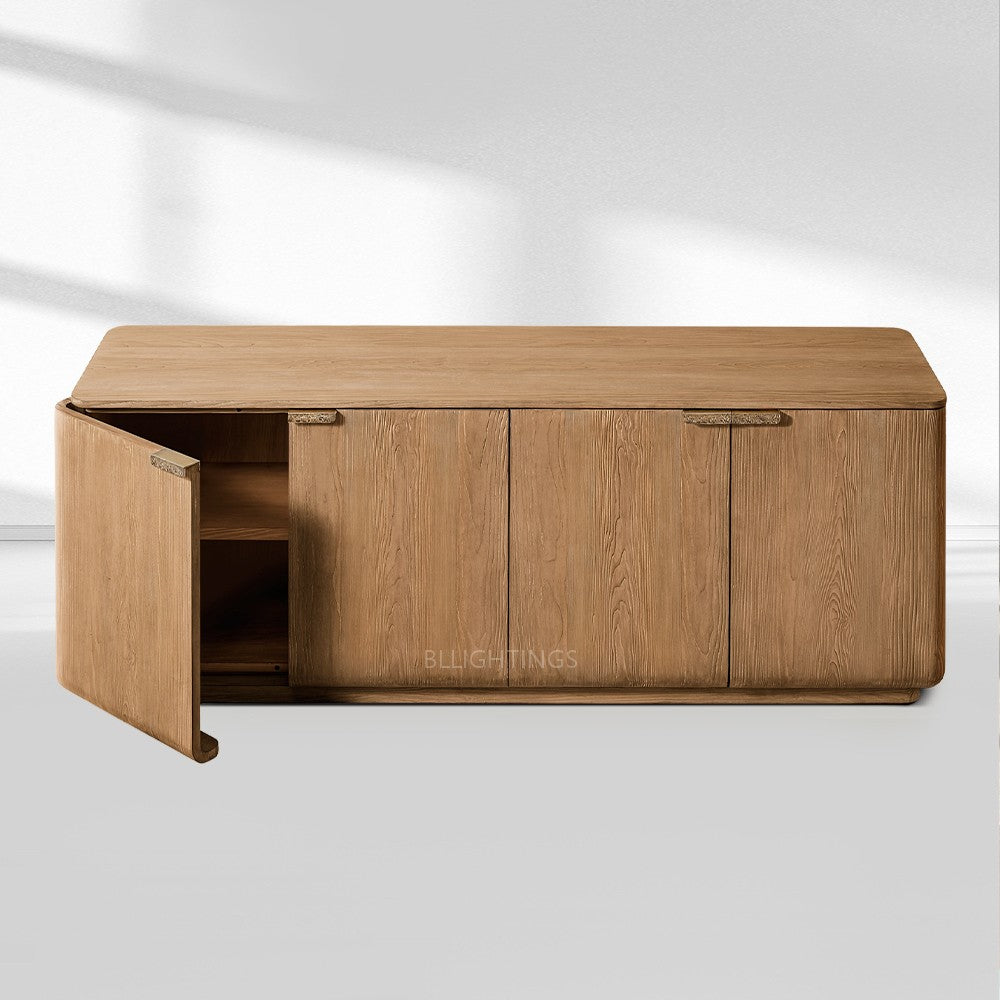 Cira Solid Wood 4-Door Sideboard