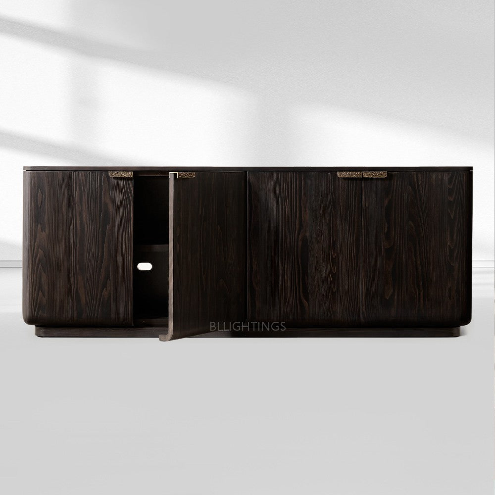 Cira Solid Wood 4-Door Sideboard
