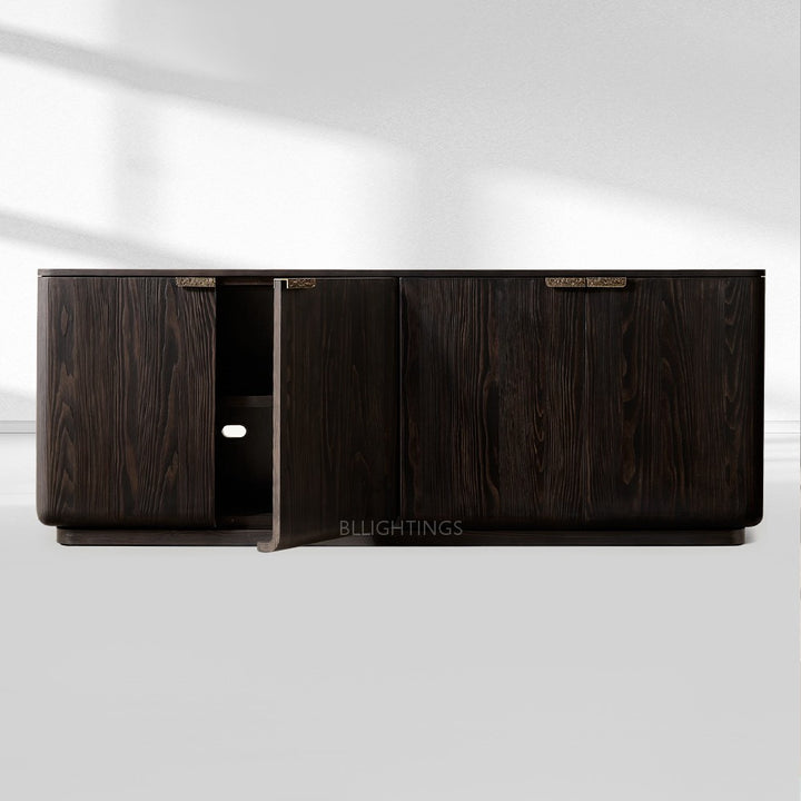 Cira Solid Wood 4-Door Sideboard