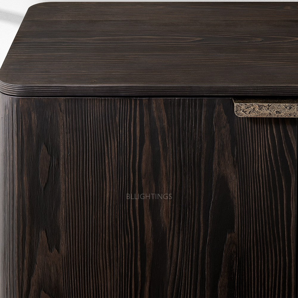 Cira Solid Wood 4-Door Sideboard