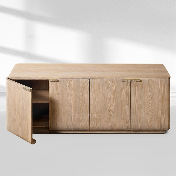 Cira Solid Wood 4-Door Sideboard