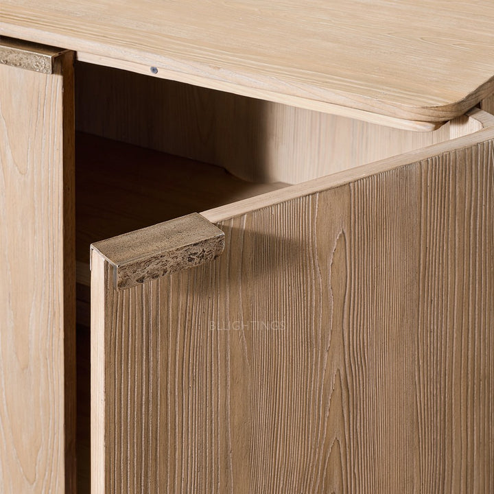 Cira Solid Wood 4-Door Sideboard