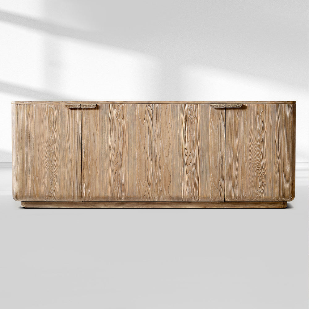 Cira Solid Wood 4-Door Sideboard
