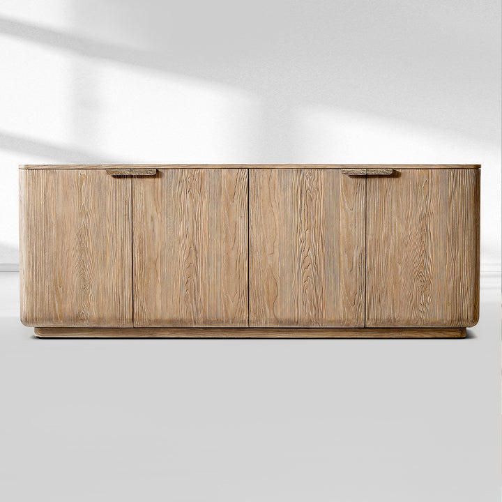 Cira Solid Wood 4-Door Sideboard