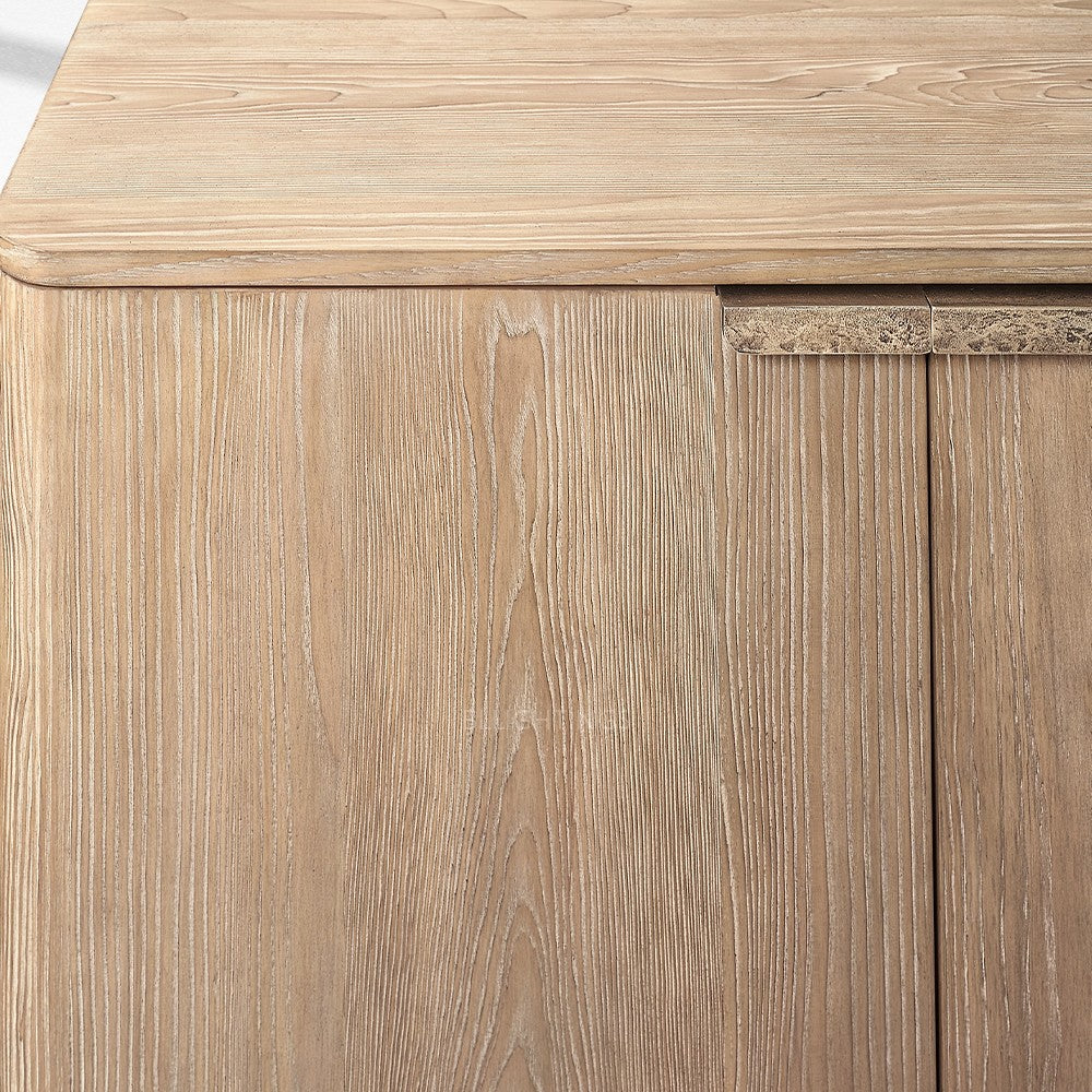 Cira Solid Wood 4-Door Sideboard