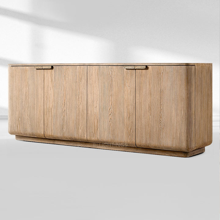 Cira Solid Wood 4-Door Sideboard