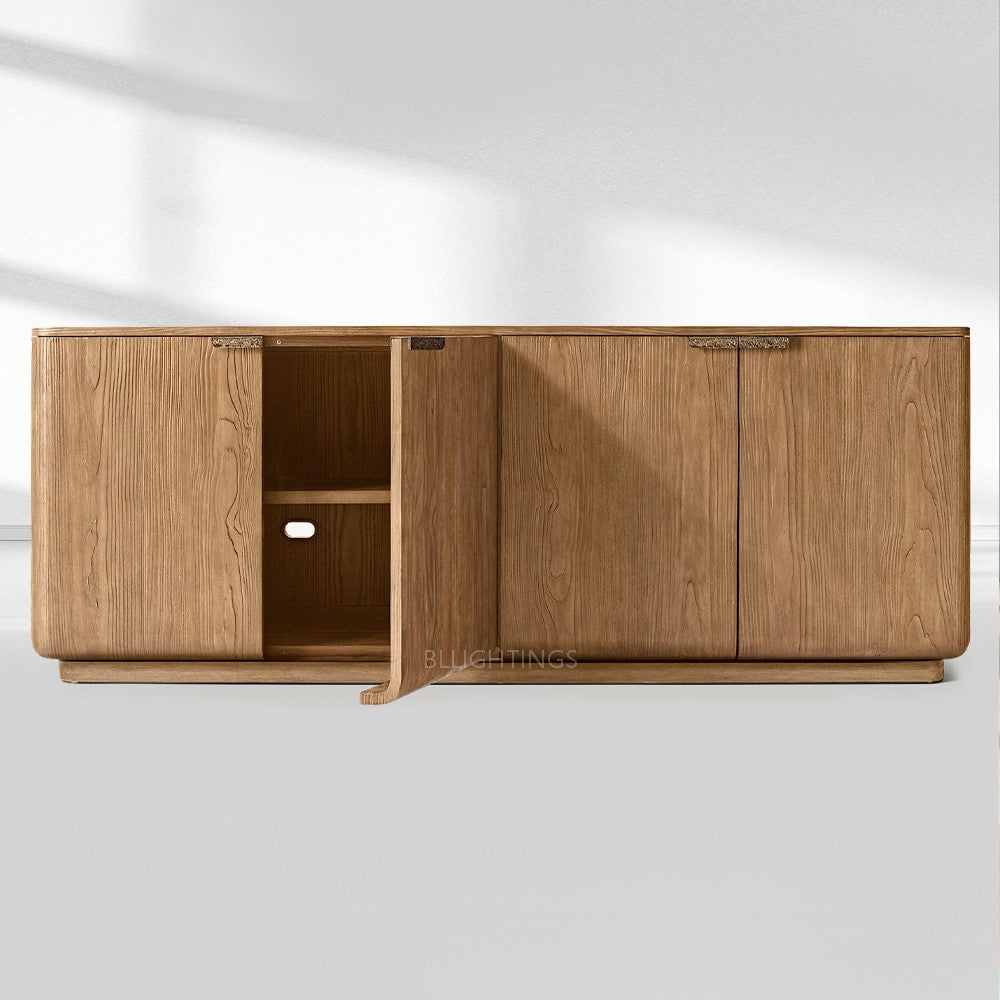Cira Solid Wood 4-Door Sideboard