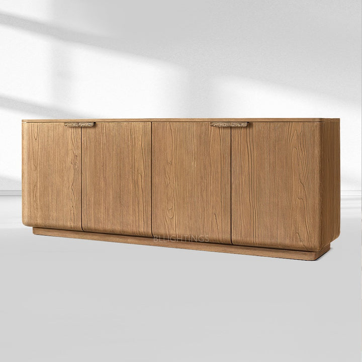 Cira Solid Wood 4-Door Sideboard