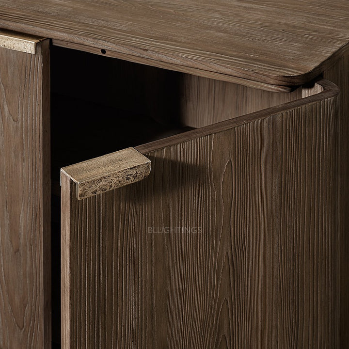 Cira Solid Wood 4-Door Sideboard