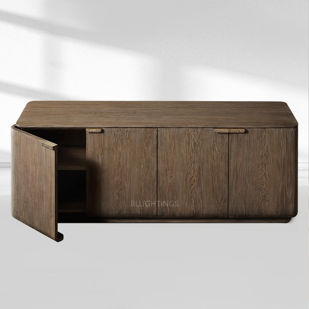 Cira Solid Wood 4-Door Sideboard