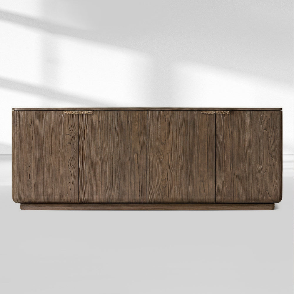 Cira Solid Wood 4-Door Sideboard