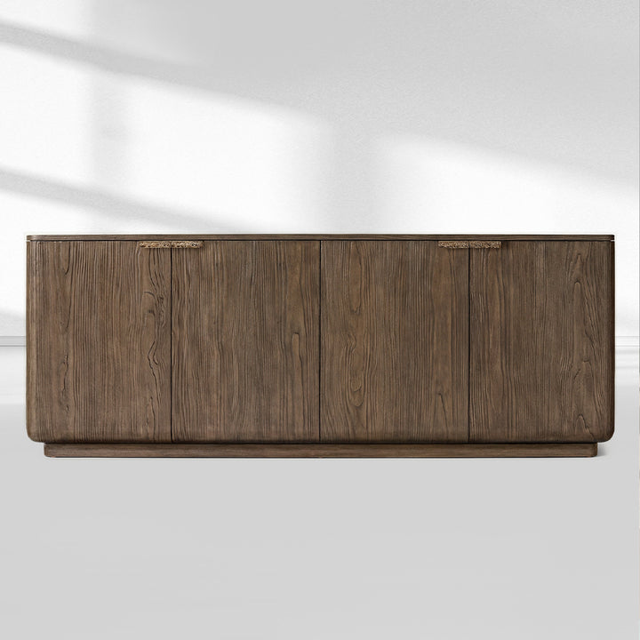 Cira Solid Wood 4-Door Sideboard