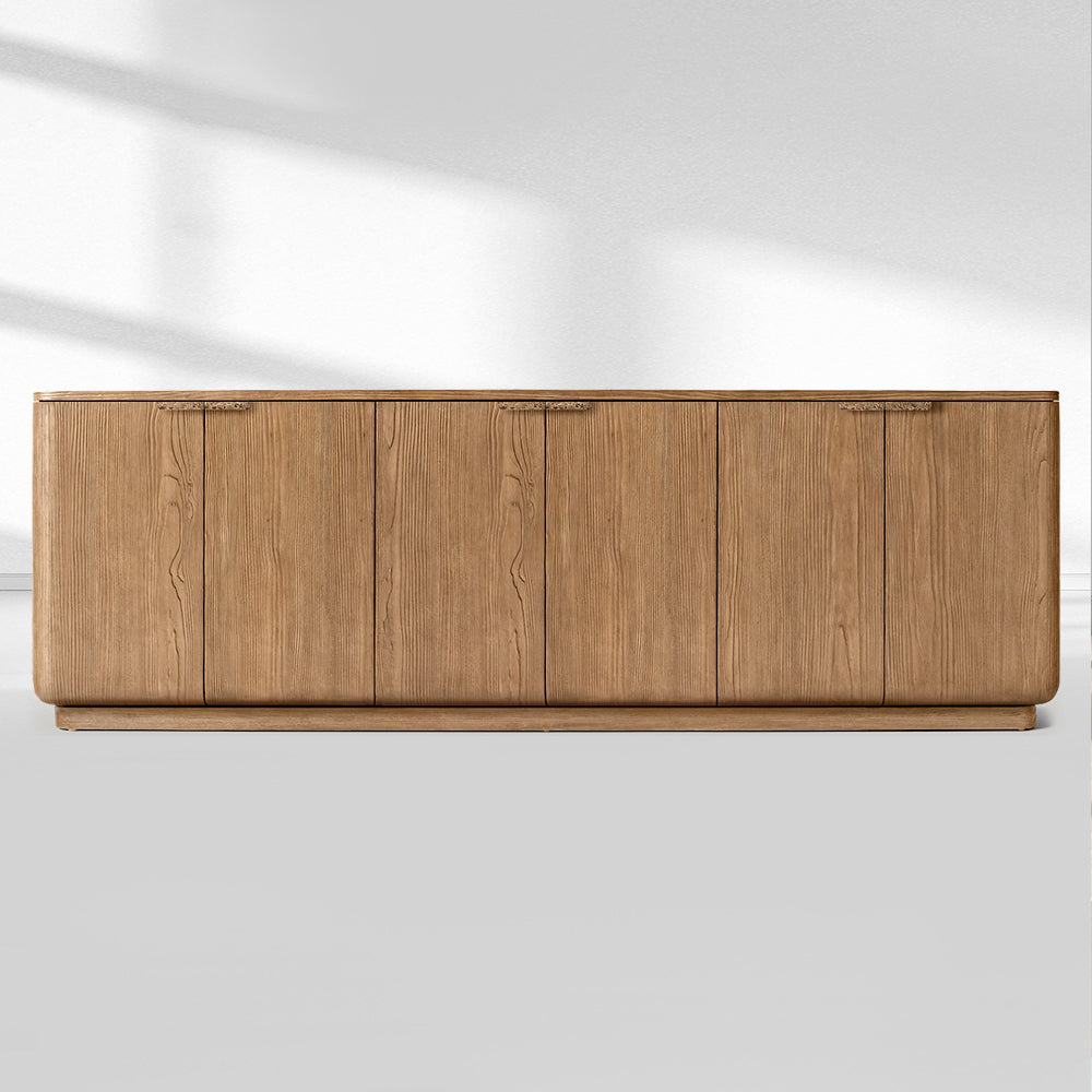 Cira Solid Wood 6-door Sideboard