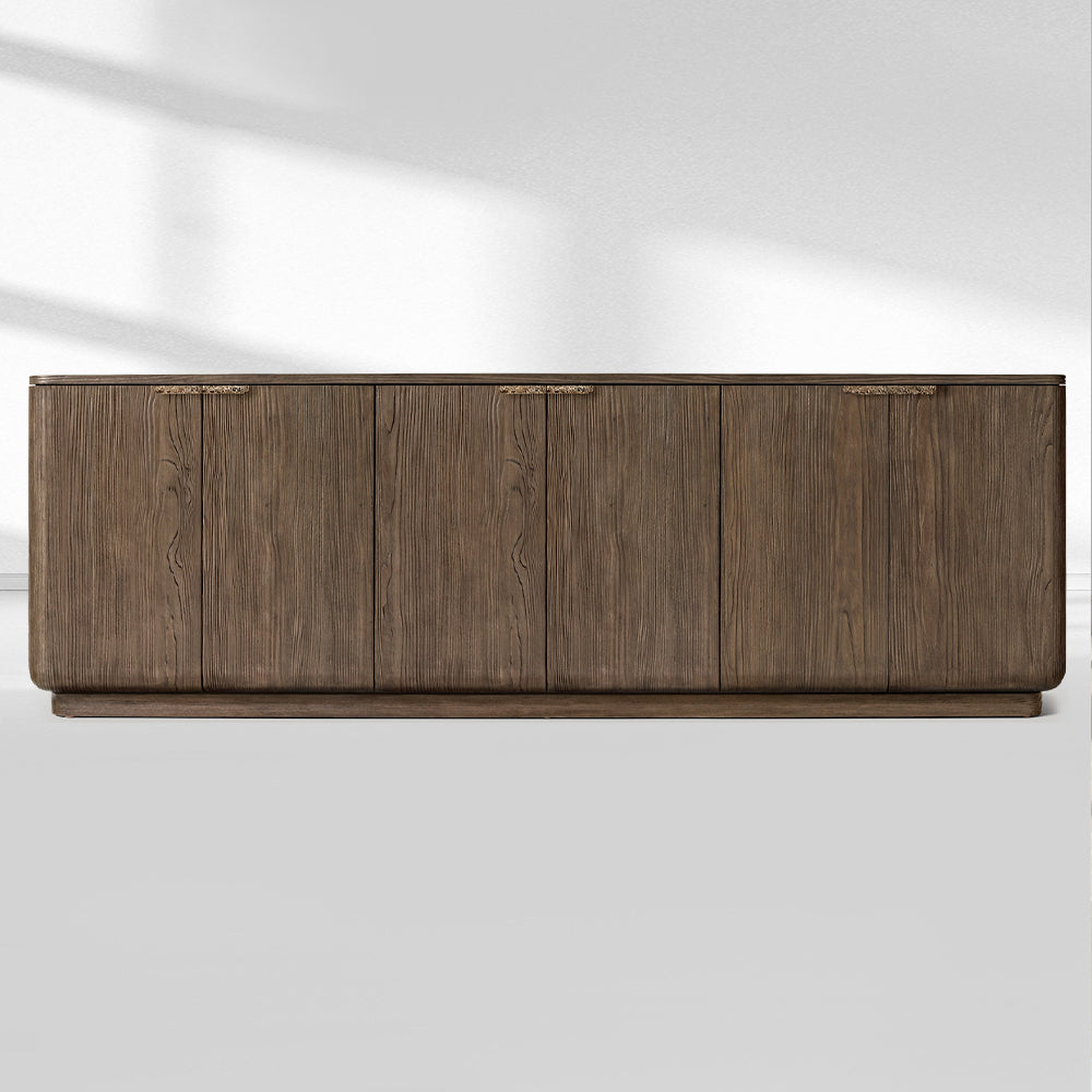 Cira Solid Wood 6-door Sideboard