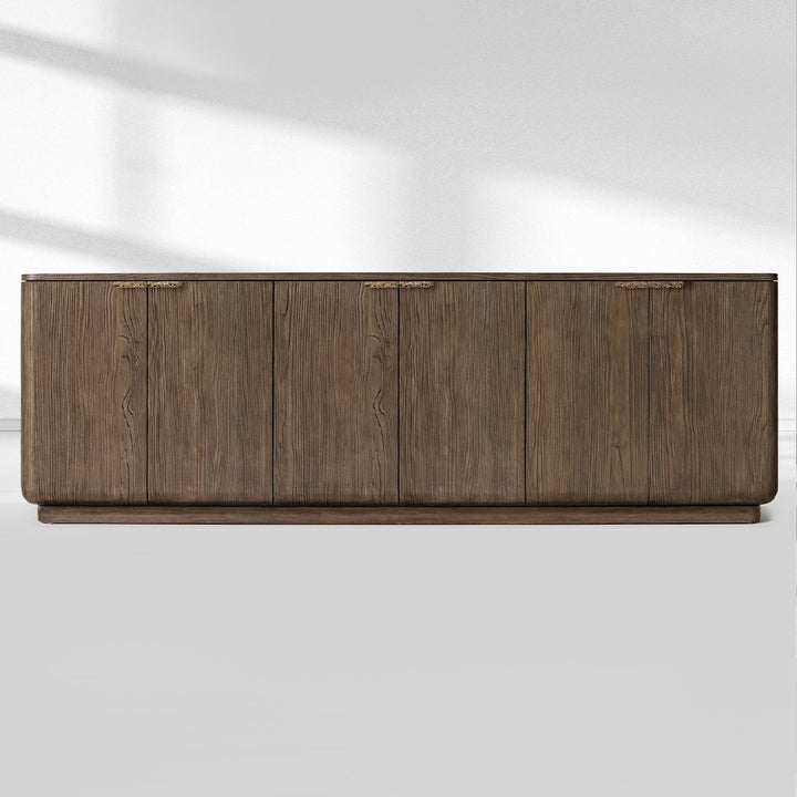 Cira Solid Wood 6-door Sideboard