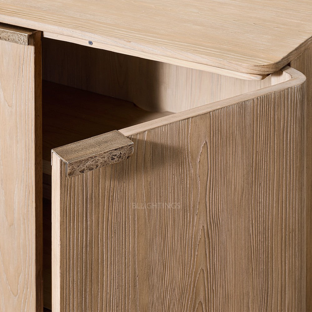 Cira Solid Wood 6-door Sideboard