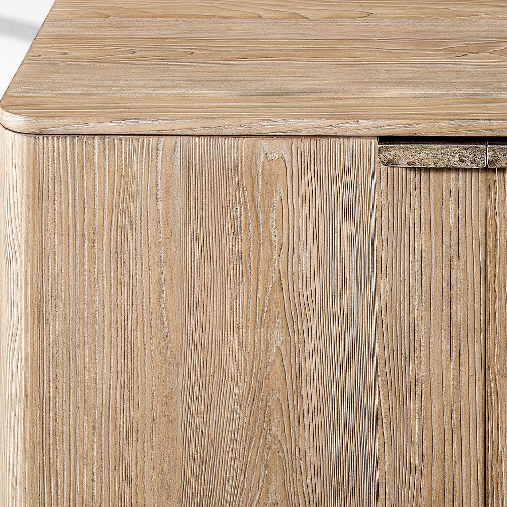 Cira Solid Wood 6-door Sideboard