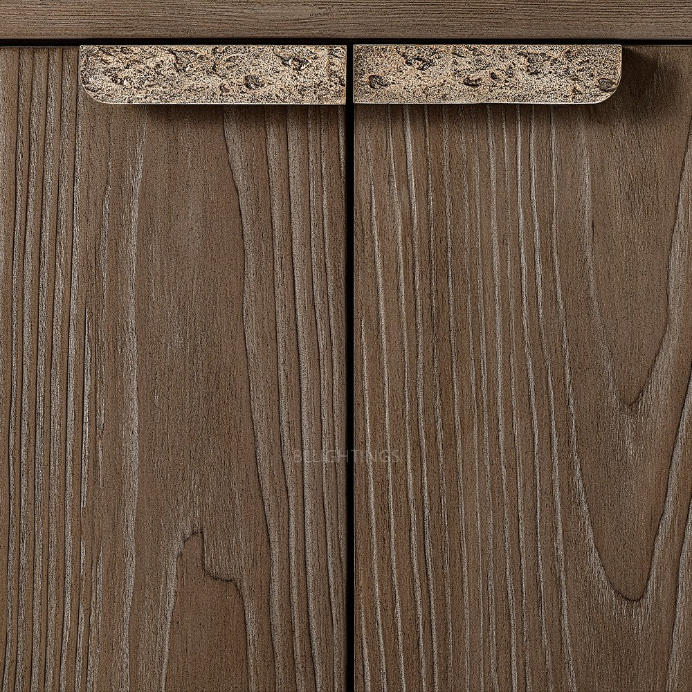 Cira Solid Wood 6-door Sideboard