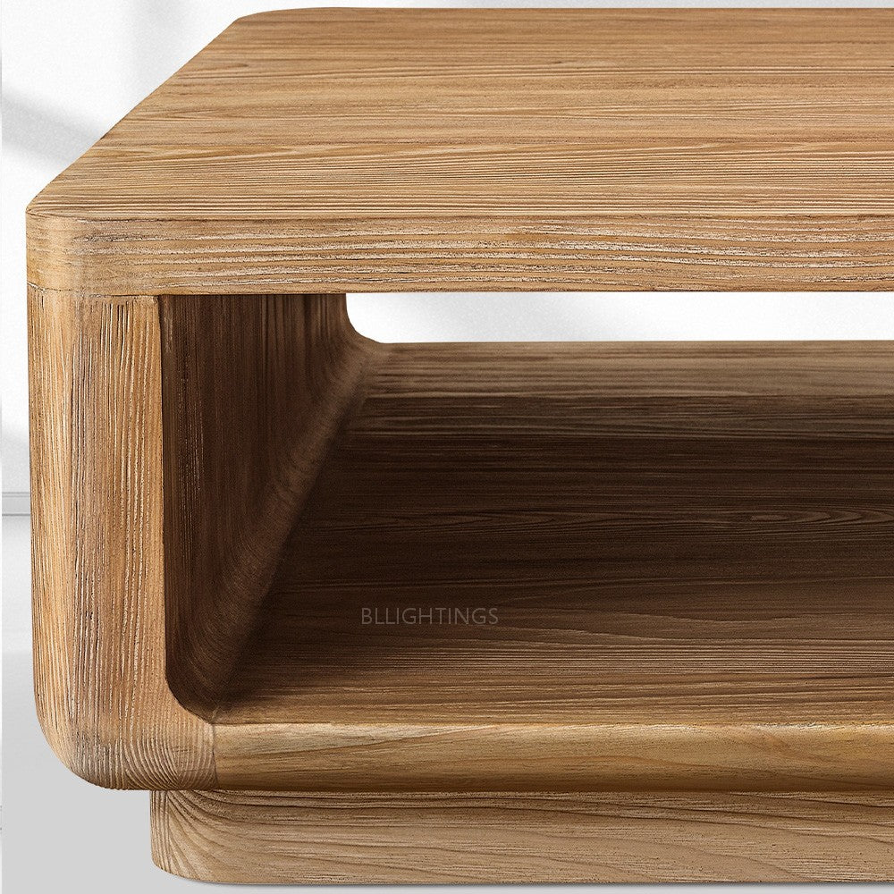 Cira Solid Wood Open Coffee Table