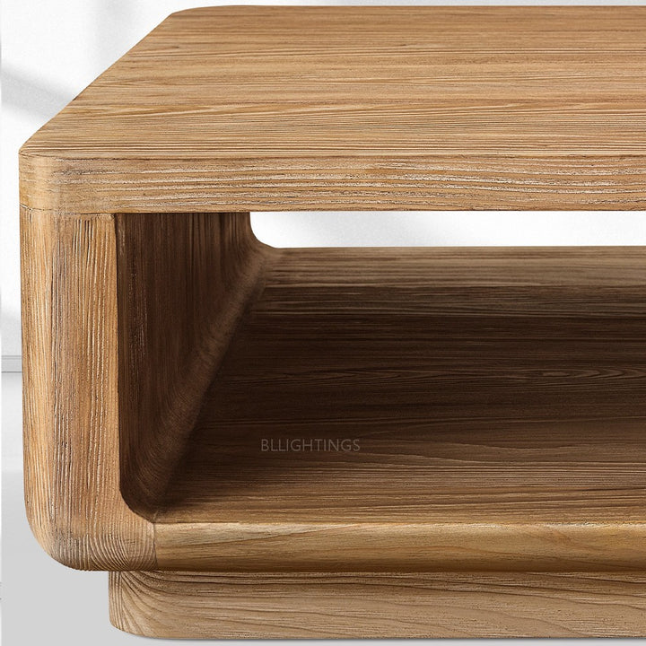 Cira Solid Wood Open Coffee Table