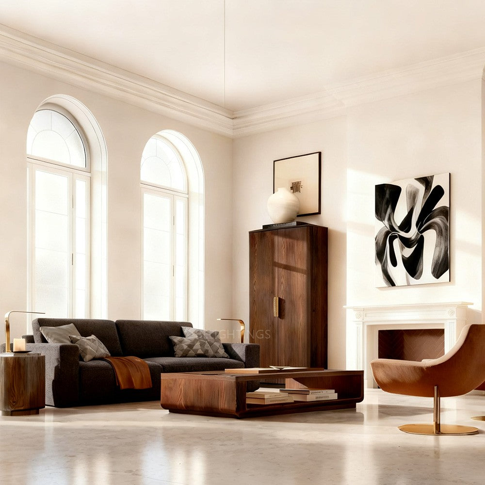 Cira Solid Wood Open Coffee Table