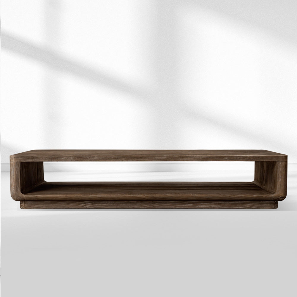 Cira Solid Wood Open Coffee Table