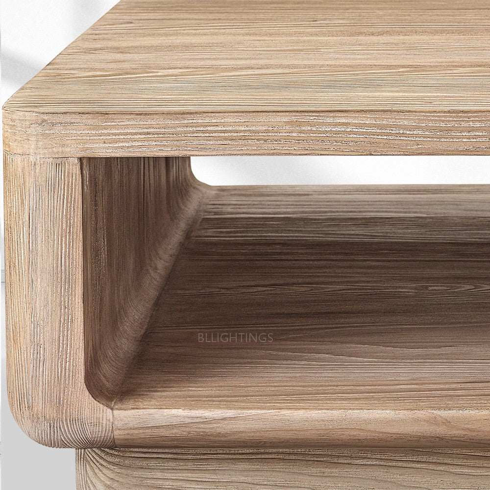 Cira Solid Wood Open Coffee Table