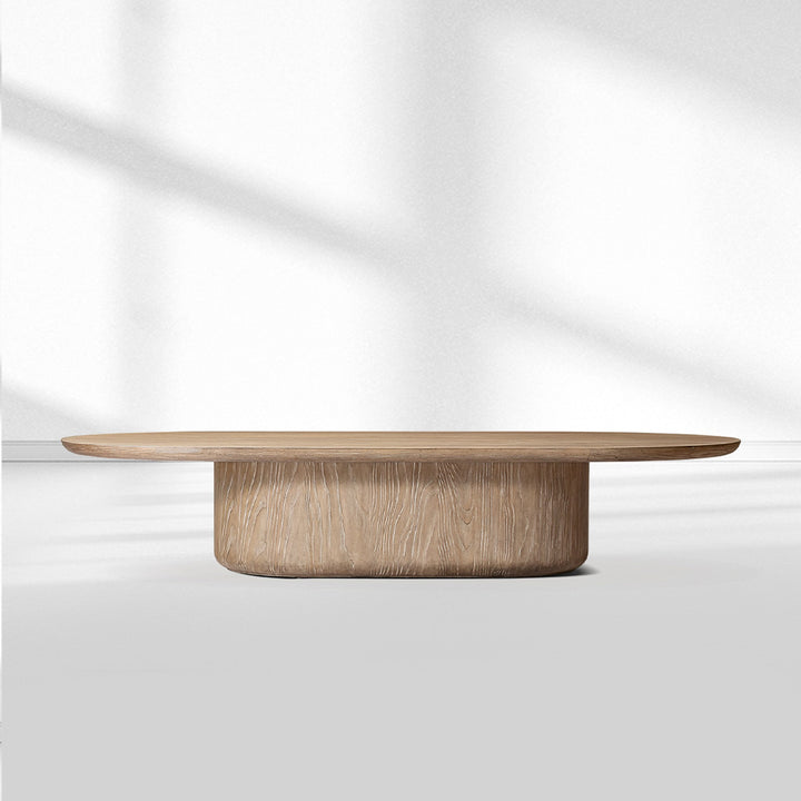 Cira Solid Wood Pedestal Coffee Table