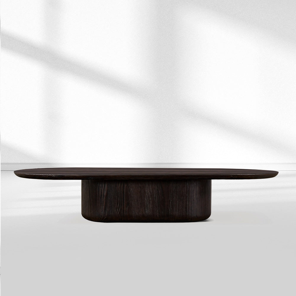 Cira Solid Wood Pedestal Coffee Table