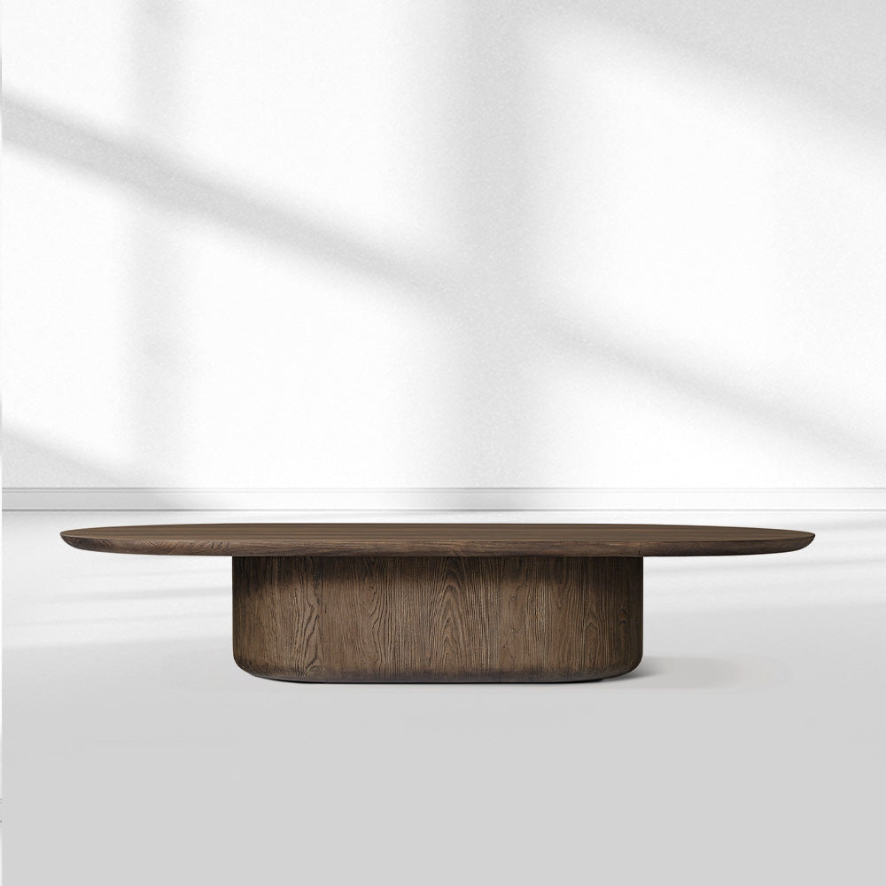 Cira Solid Wood Pedestal Coffee Table