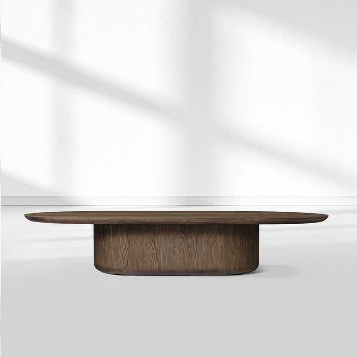 Cira Solid Wood Pedestal Coffee Table