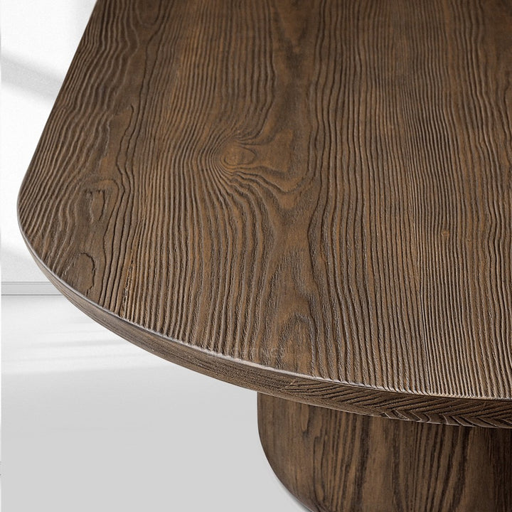 Cira Solid Wood Pedestal Coffee Table