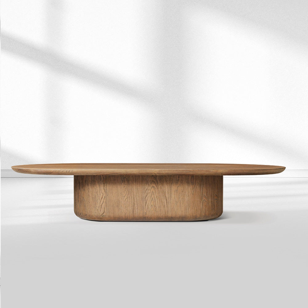 Cira Solid Wood Pedestal Coffee Table