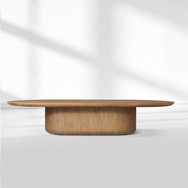 Cira Solid Wood Pedestal Coffee Table