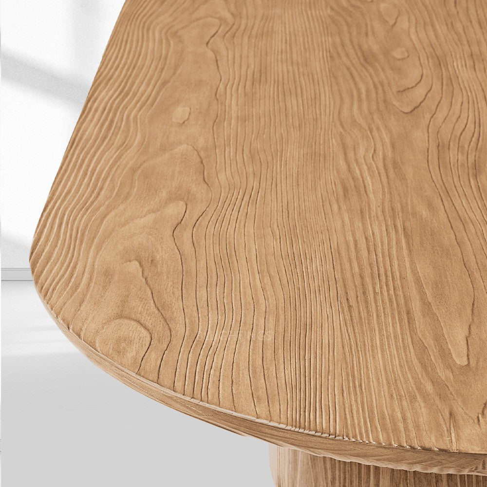 Cira Solid Wood Pedestal Coffee Table