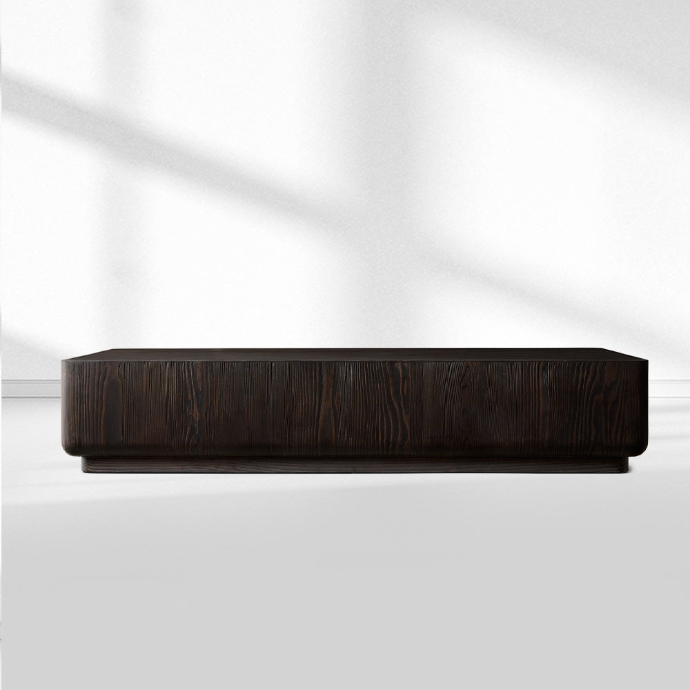 Cira Solid Wood Plinth Coffee Table
