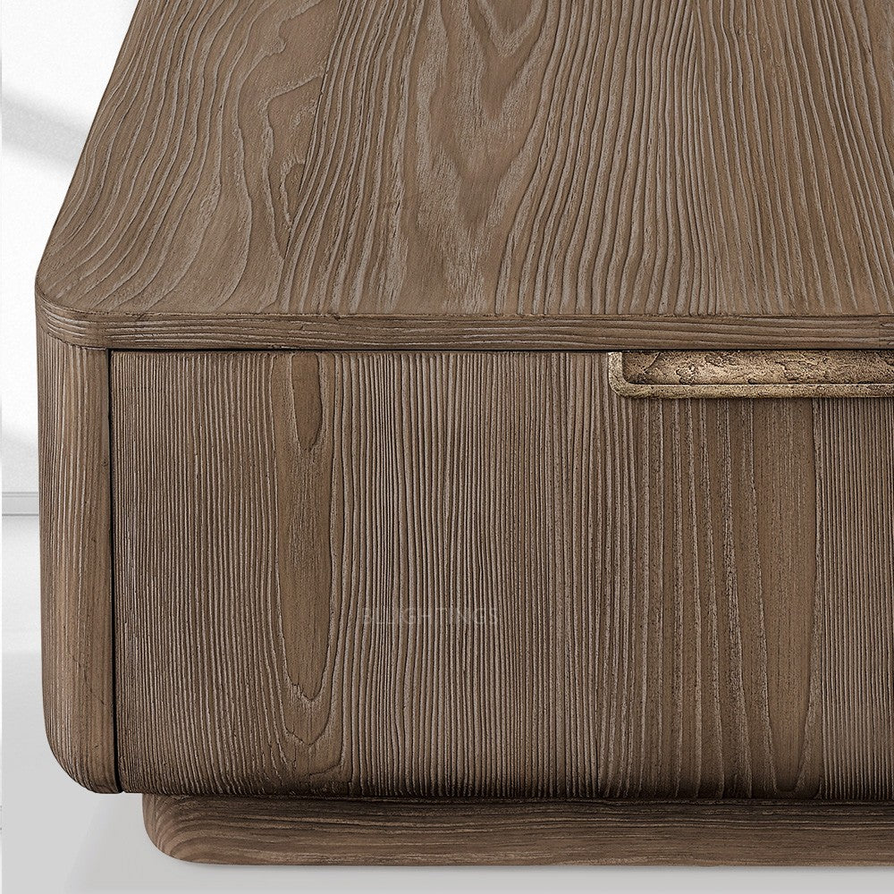 Cira Solid Wood Storage Coffee Table