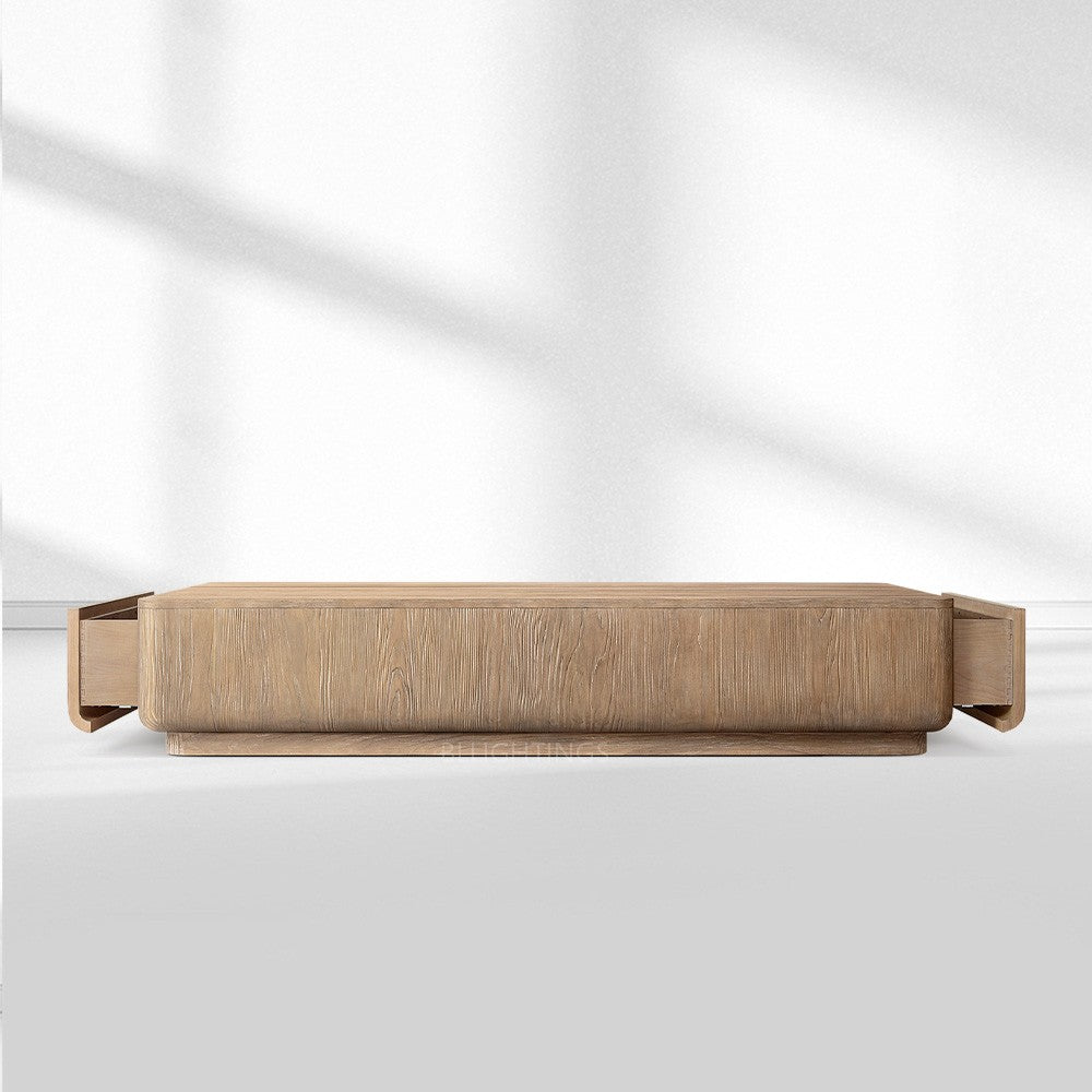 Cira Solid Wood Storage Coffee Table
